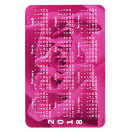 Rosa ros Petals 2018-kalender Magnet