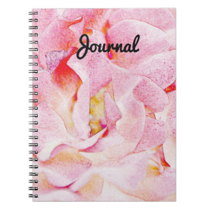 Rosa ros Petals Abstrakt Art Journal bärbara dator Anteckningsbok