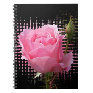 Rosa ros petals anteckningsbok