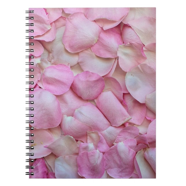 Rosa ros Petals Anteckningsbok (Framsidan)