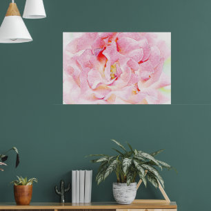 Rosa ros Petals Art Poster