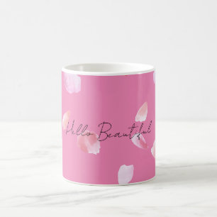 Rosa ros Petals Kaffemugg