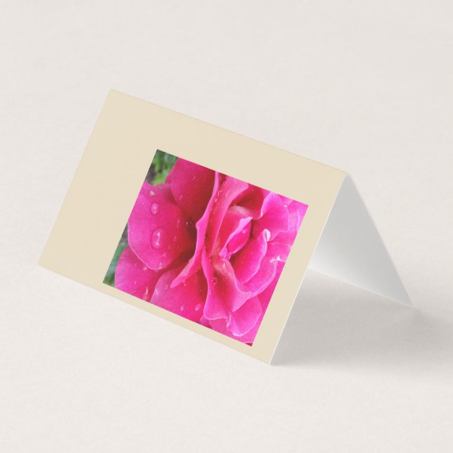 rosa ros petals kort (Framsida)