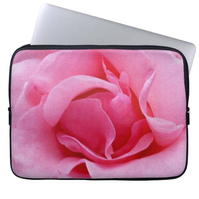 Rosa ros petals laptop fodral (Framsidan)
