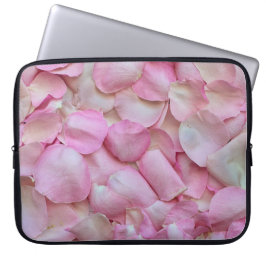 Rosa ros Petals Laptop Fodral