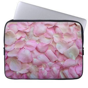 Rosa ros Petals Mönster Laptop Fodral