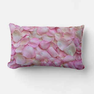rosa ros Petals Mönster Lumbarkudde