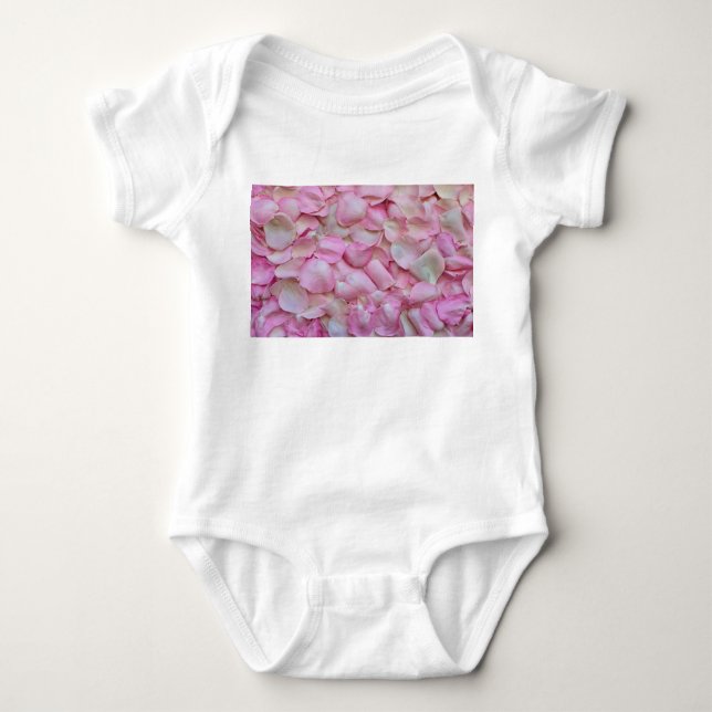 Rosa ros Petals T Shirt (Framsida)