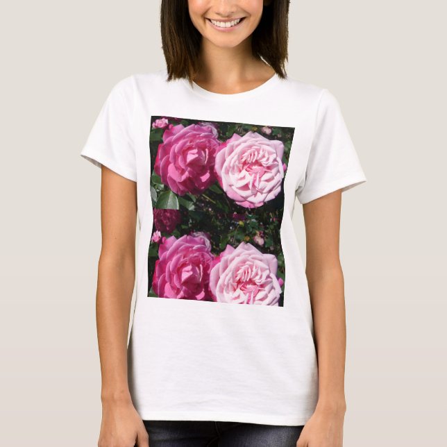 Rosa ros Photo art T Shirt (Framsida)