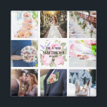 Rosa ros Photo Collage Magnet Wedding Favor<br><div class="desc">Hitta koordinerande produkter i vår "Rosa ros & Lavender"-samling!</div>