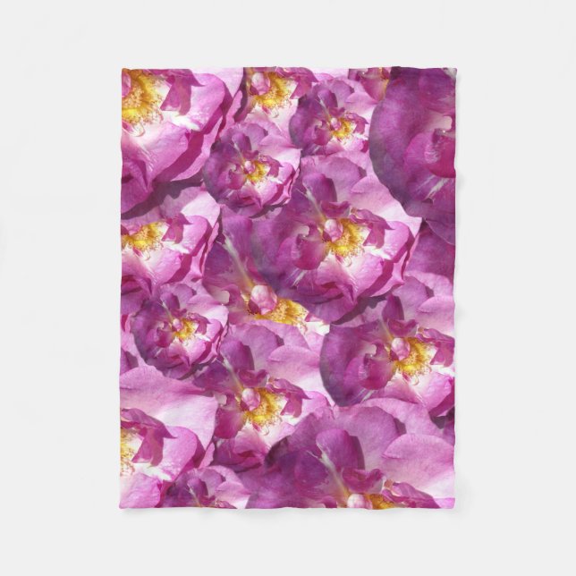 Rosa ros Photo Fleece Blanket, Small (Framsidan)