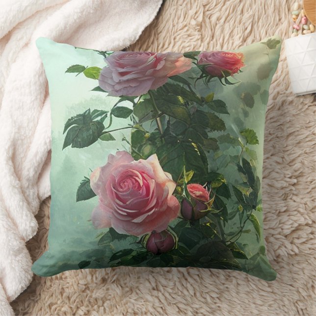 Rosa ros - Pillow Kudde (Filt)