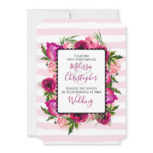 Rosa ros & Poppy Blommigt Bouquet Bröllop