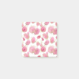 Rosa ros post-it block