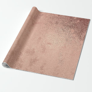 Rosa ros Powder Guld Grunge Metallic Red Copper Presentpapper