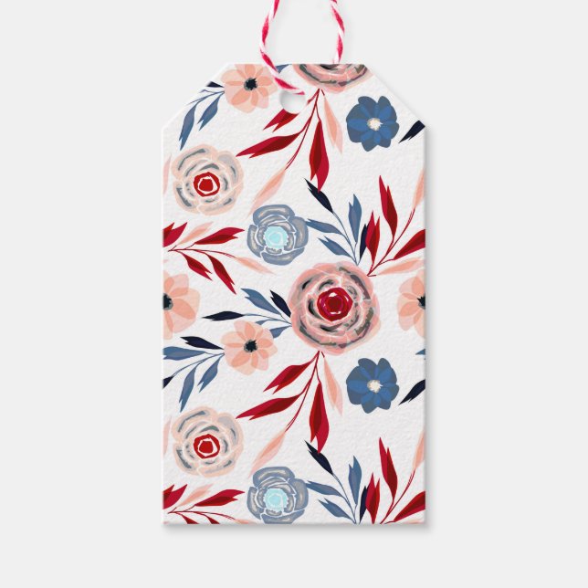 Rosa ros presentetikett (Framsidan)