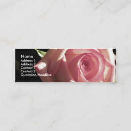 Rosa ros profilerar kortet mini visitkort