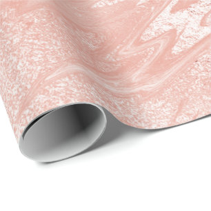 Rosa ros pulver Marble Molten Pastel VIP Presentpapper