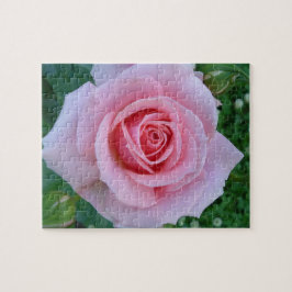 Rosa ros Puzzle Pussel