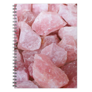 Rosa ros Quartz Crystal Kärlek bärbar dator Journa Anteckningsbok