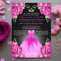 Rosa ros Quinceañera Elegant Celebratio