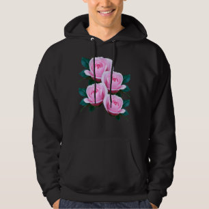 Rosa ros Rosa Flower Ro Flowers Bouquet Blommigt Hoodie