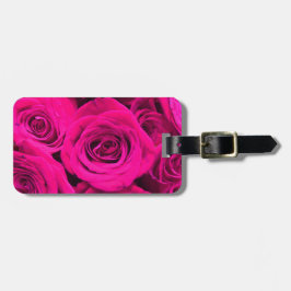 Rosa ros rosa rosa blommigt  bagagebricka