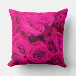 Rosa ros rosa rosa blommigt  kudde