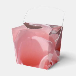 Rosa ros-ruta för att ta ut favoriter presentaskar