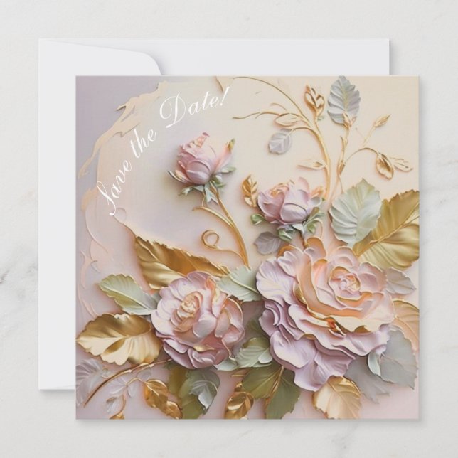  Rosa ros skulptur Meddelande (Framsida)