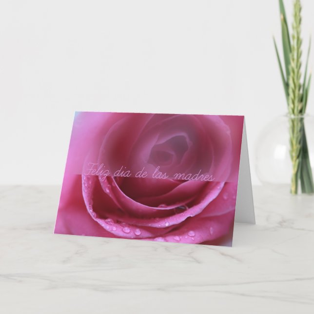 rosa ros soft dia de las madres kort (Framsida)