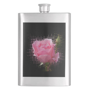 rosa ros stänk fickplunta