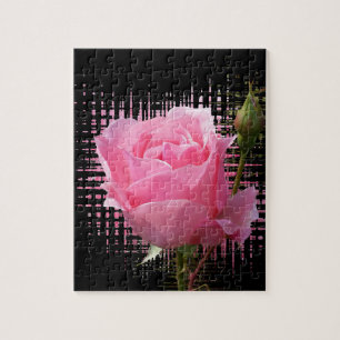 rosa ros stänk pussel