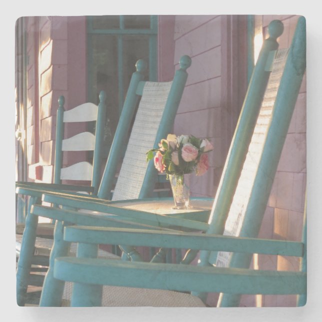 Rosa ros Sunrise - Martha's Vineyard Stenunderlägg (Framsidan)