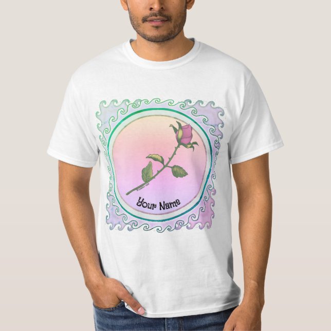 Rosa ros  t shirt (Framsida)