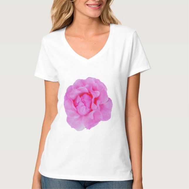 rosa ros t shirt (Framsida)