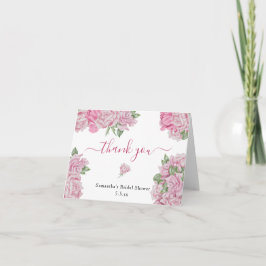 Rosa ros - tack möhippa kort