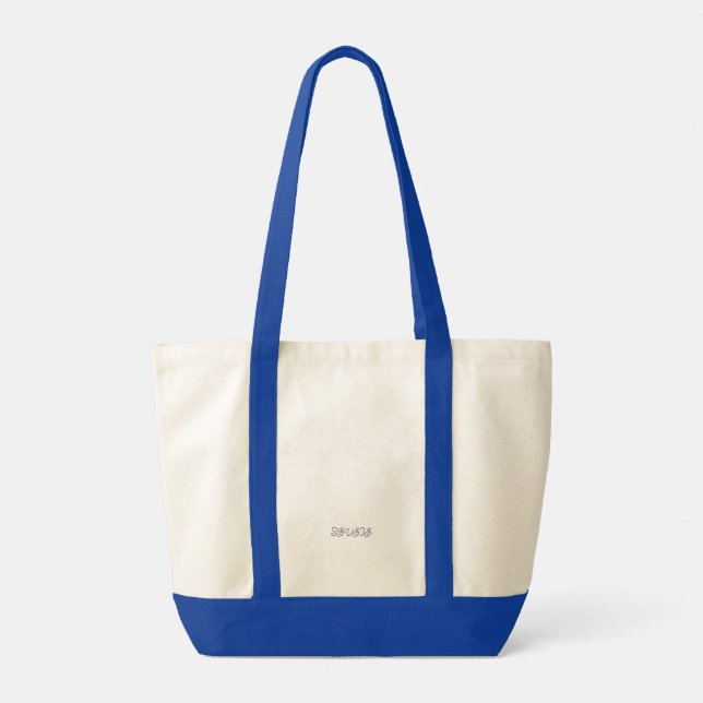 Rosa ros Tote Bag Tygkasse (Baksida)