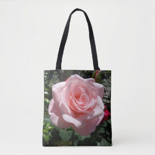 rosa ros Tote Bag Tygkasse