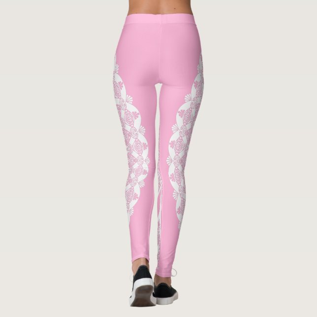 Rosa ros Tristyns Mandala Leggings (Baksida)