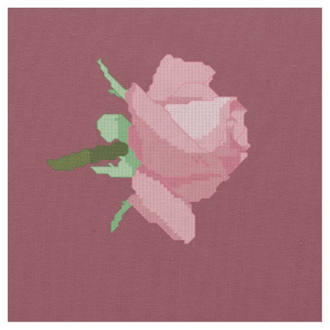 Rosa ros tyg (Närbild)