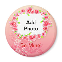 Rosa ros Valentine Lägg till ditt foto