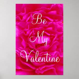Rosa ros Valentine Poster