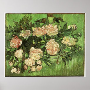 Rosa ros, Vam Gogh, 1890 Poster