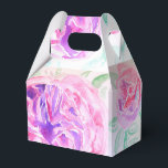 Rosa Ros Vattenfärg Lila Rosor Blomma Blommig Presentaskar<br><div class="desc">Vintage Rosa Ros Vattenfärg</div>