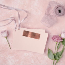  Rosa ros VIP Monogram-Returetiketter Returadress Etikett