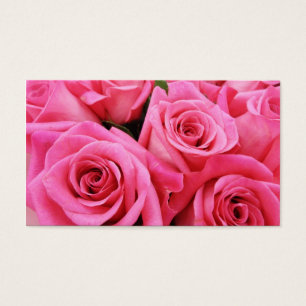 Rosa ros visitkort