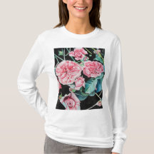 Rosa ros Watercolor Cabbage Victorian Ro Top