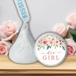 Rosa ros Watercolor Girl Baby Shower