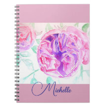 Rosa ros Watercolor Lilac Rosa Girls bärbar dator